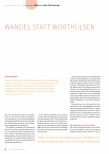 Vorschauseite 1: Wandel statt Worthülsen
