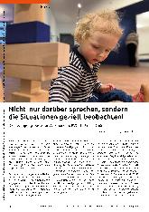 Vorschauseite 1: Nicht nur darüber sprechen, sondern die Situationen gezielt beobachten! Die betätigungsbasierten Assessments PVQ, ToP und TOES.