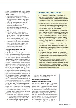 Vorschauseite 2: Nachhaltige Prozesse in der Wäscherei