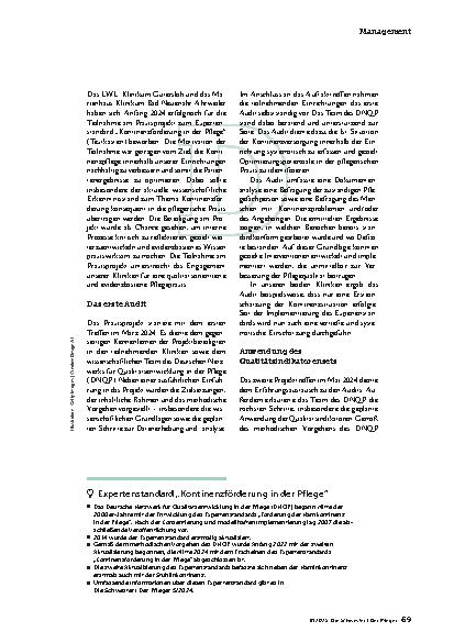 Vorschauseite 2: Es braucht kontinuierliche Reflexion