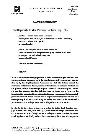 Vorschauseite 1: Eizellspende in der Tschechischen Republik