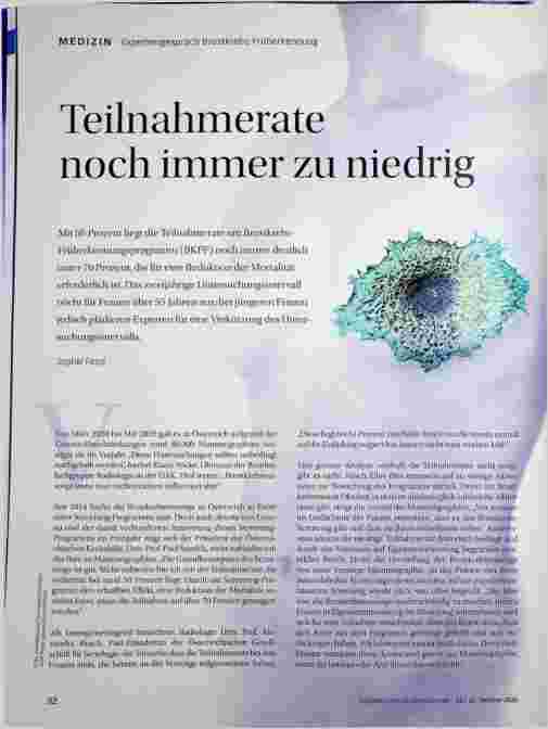 Vorschauseite 1: Teilnahmerate noch immer zu niedrig
