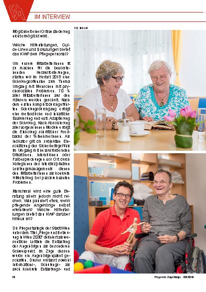 Vorschauseite 5: „Hilfe bei Demenz“ Interview mit Mag. a Gabriele Graumann