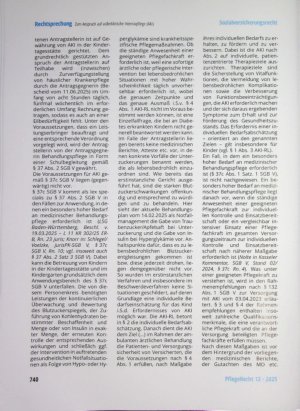 Vorschauseite 6: Zum Anspruch auf außerklinische Intensivpflege (AKI) während eines Aufenthalts in der Kindertagesstätte