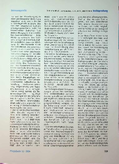 Vorschauseite 3: Zu den materiell-rechtlichen Voraussetzungen von betreuungsgerichtlich genehmigten Unterbringungsmaßnahmen.