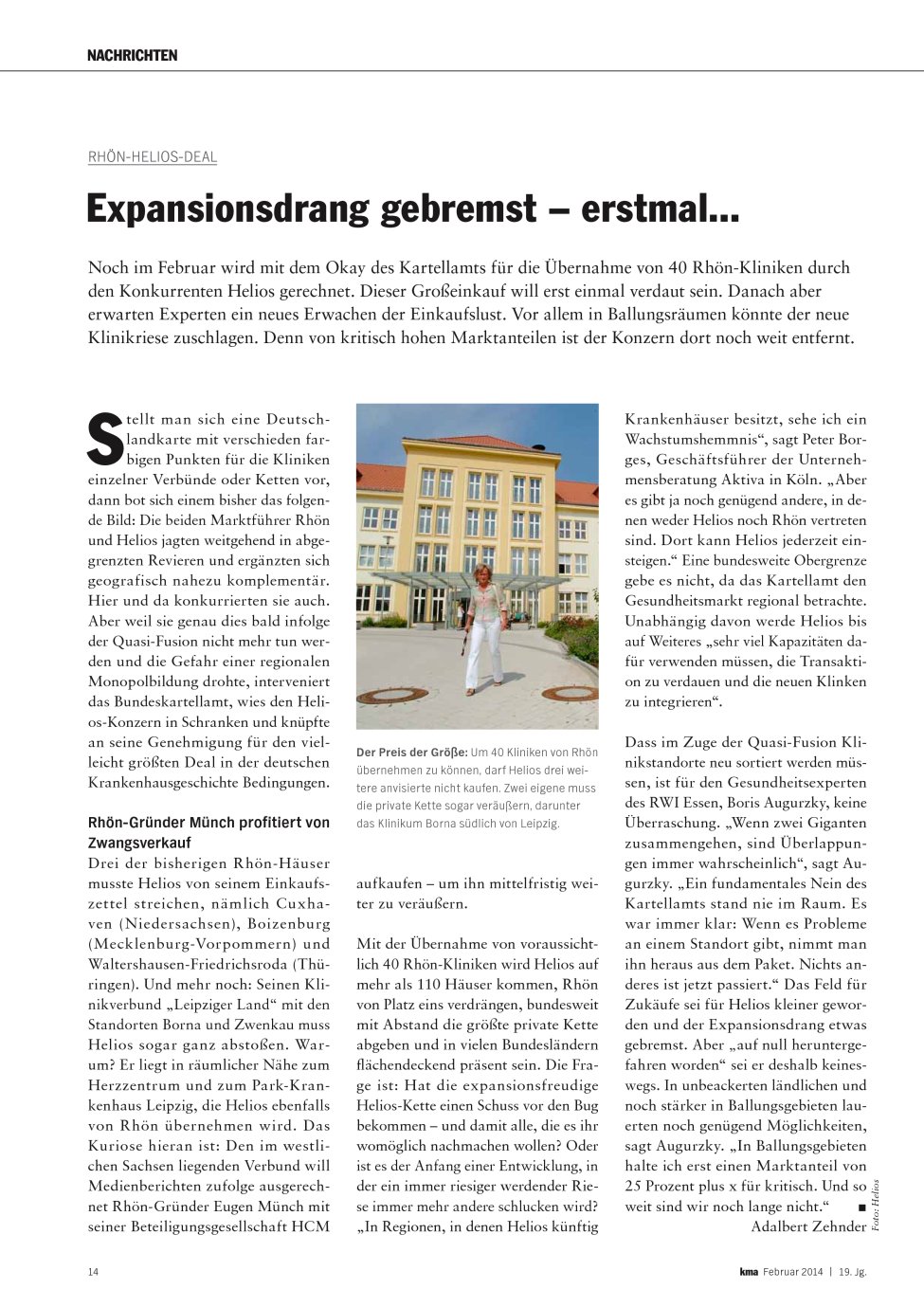 Vorschauseite 1: Expansionsdrang gebremst ? erstmal...