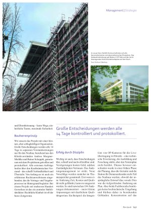 Vorschauseite 2: Klinikbau in Oldenburg Dank „konstruktiver Härte“ im Zeitplan
