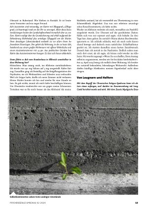 Vorschauseite 2: »Aufgeben ist keine Option« – Pflegenotstand und Selbsthilfe