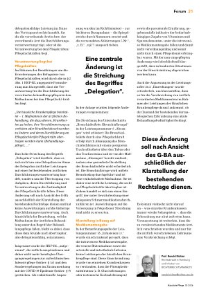 Vorschauseite 2: Pflege trägt Durch!ührungsverantwortung