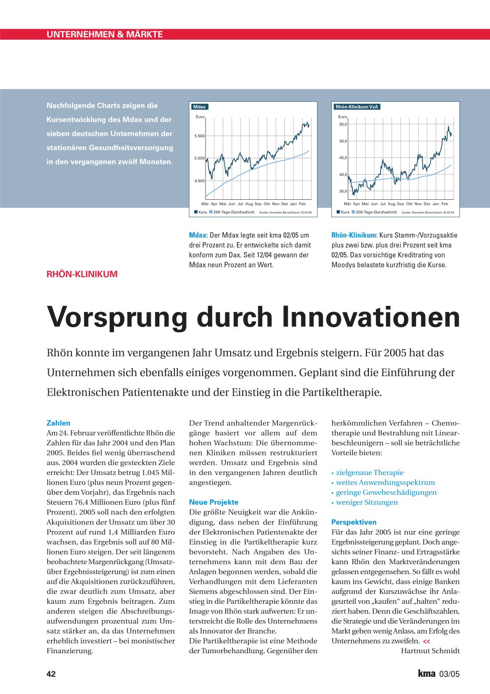 Vorschauseite 1: Vorsprung durch Innovationen