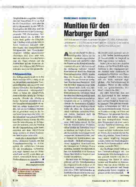 Vorschauseite 3: Wie soll sich die Transplantationsmedizin entwickeln?