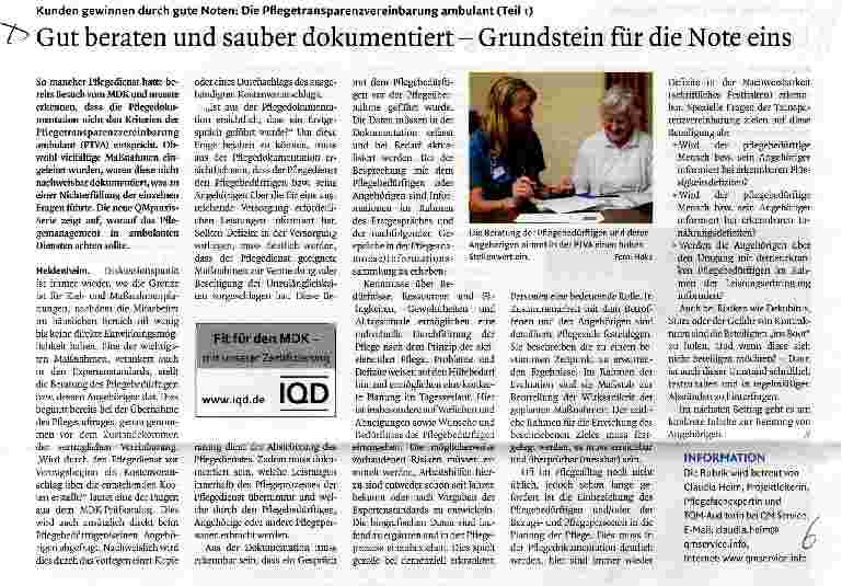 Vorschauseite 1: Gut beraten und sauber dokumentiert - Grundstein für die Note eins