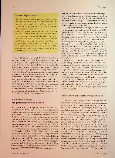 Vorschauseite 2: Erfahrungen und Bedürfnisse von pflegenden Angehörigen von Menschen mit Demenz in der Langzeitpflege