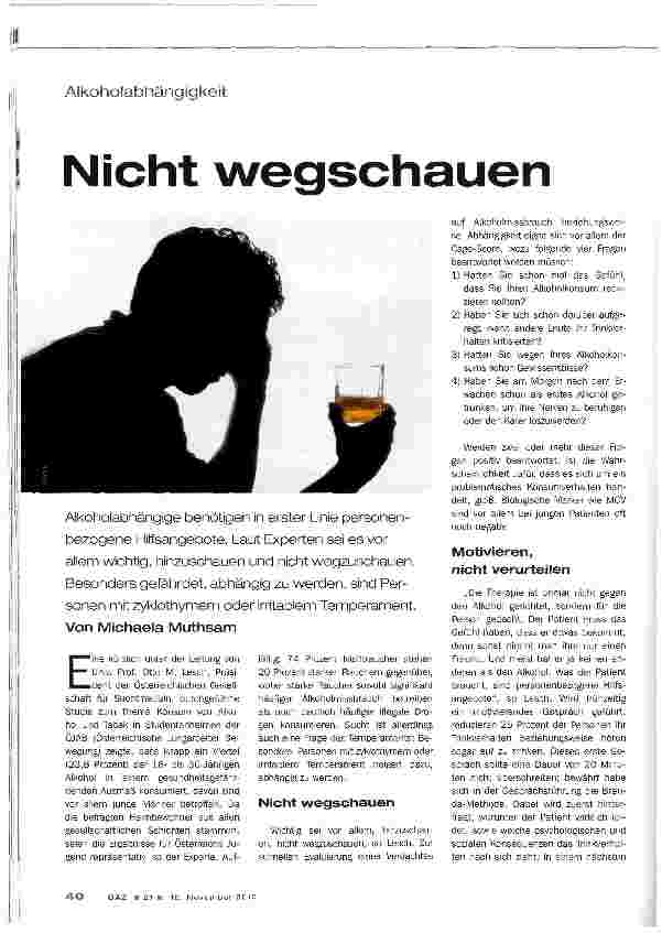 Vorschauseite 1: Nicht wegschauen