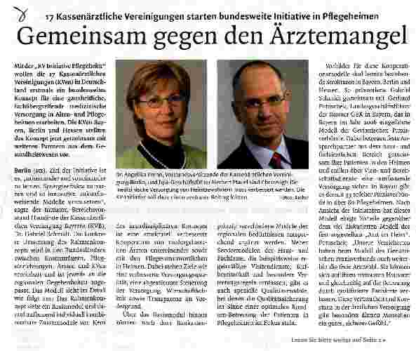 Vorschauseite 1: Gemeinsam gegen den Ärztemangel