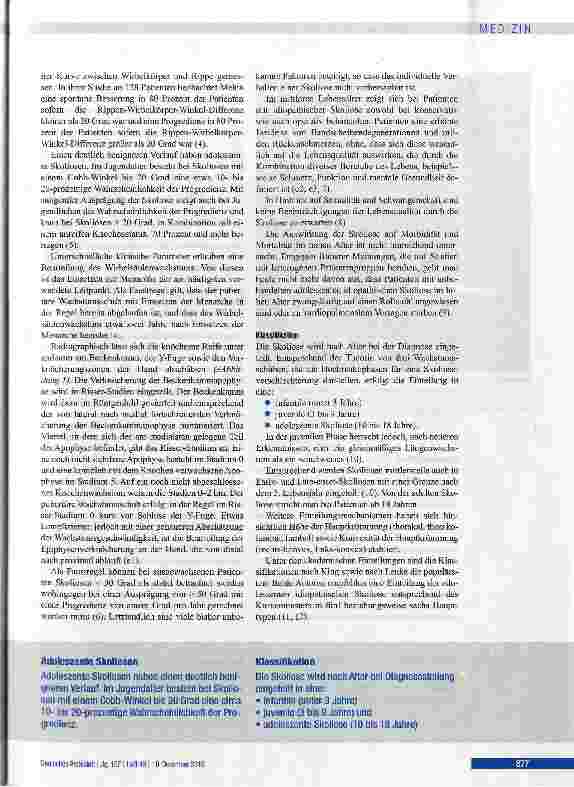 Vorschauseite 3: Die idiopathische Skoliose