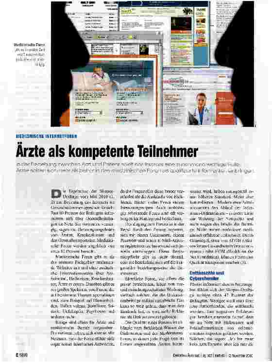 Vorschauseite 1: Ärzte als kompetente Teilnehmer