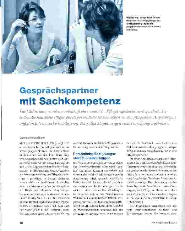 Vorschauseite 1: Gesprächspartner mit Sachkompetenz