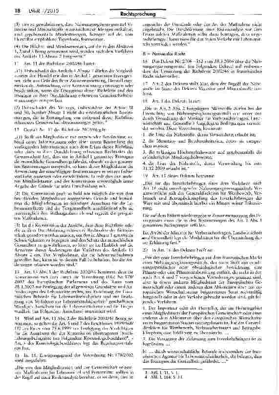 Vorschauseite 3: Nationale Vorschriften zur Festlegung der zulässigen Höchstmengen von Vitaminen und Mineralstoffen in Nahrungsergänzungsmitteln