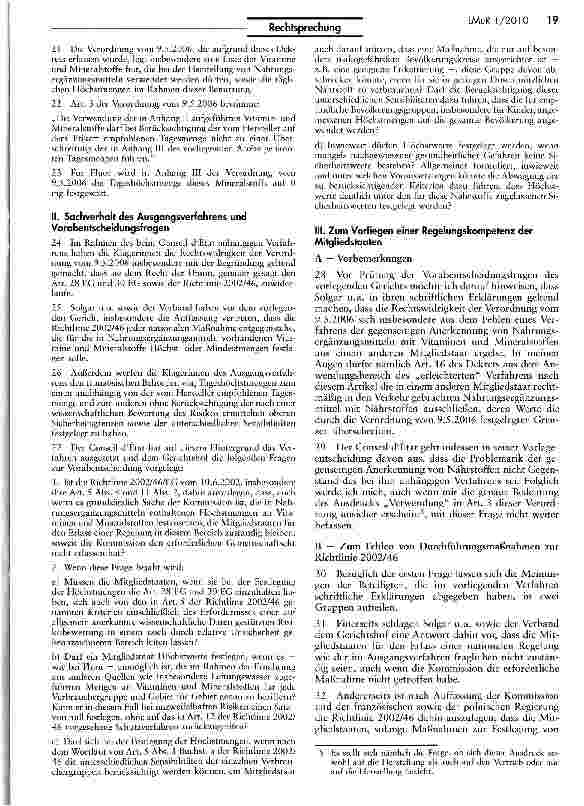 Vorschauseite 4: Nationale Vorschriften zur Festlegung der zulässigen Höchstmengen von Vitaminen und Mineralstoffen in Nahrungsergänzungsmitteln