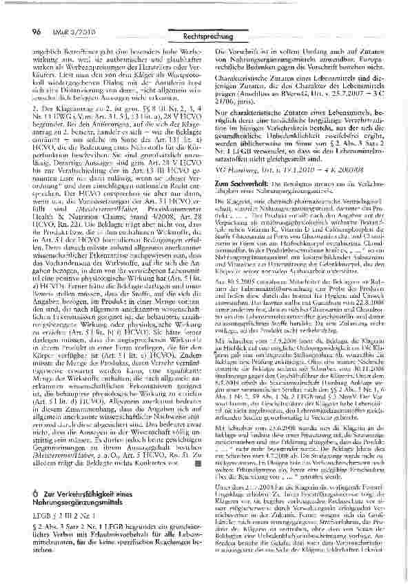 Vorschauseite 3: Gesundheitsbezogene Angaben für Lebensmittel