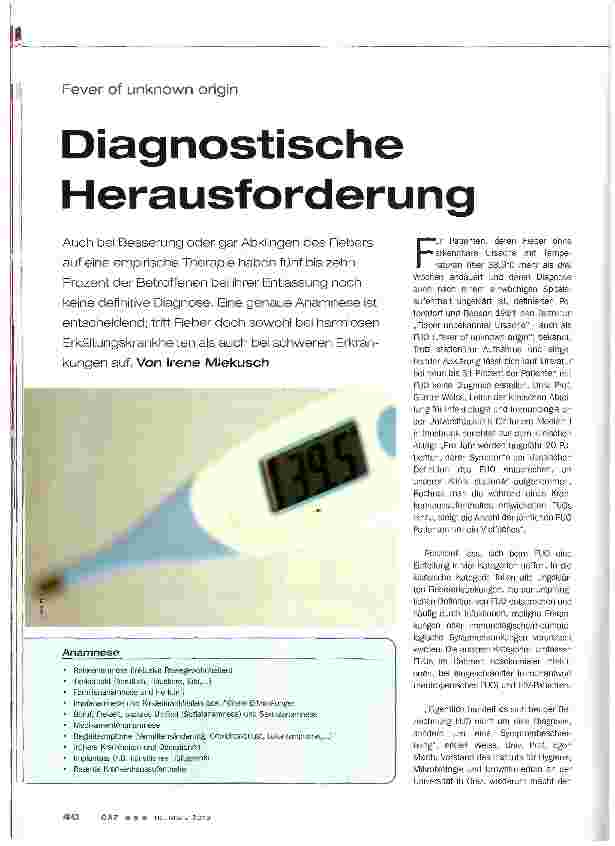 Vorschauseite 1: Diagnostische Herausforderung