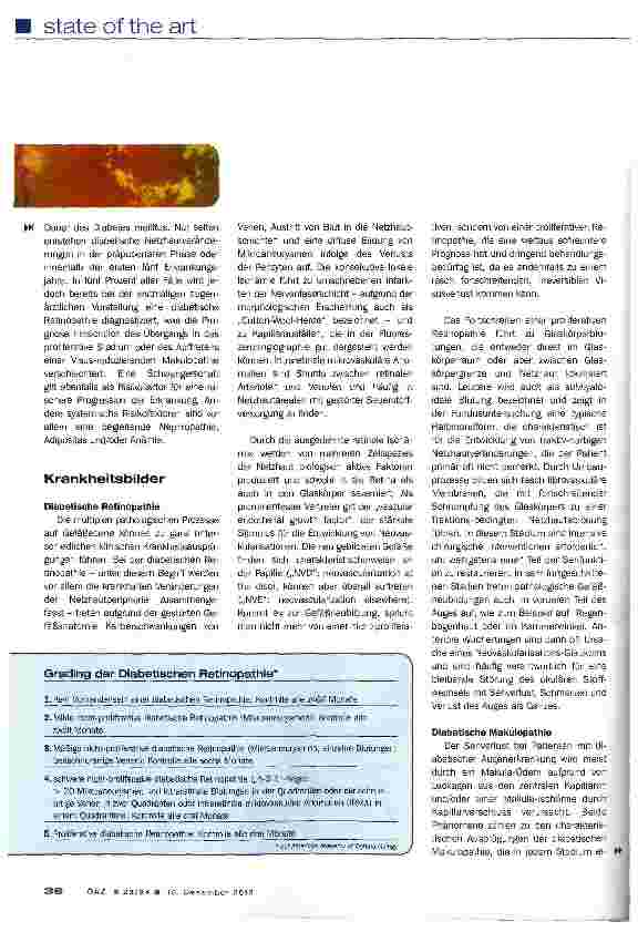 Vorschauseite 3: Diabetes und Auge: Paradigmenwechsel