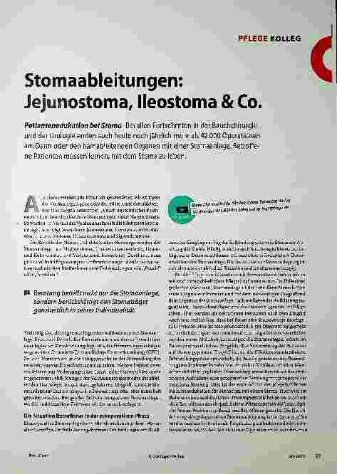 Vorschauseite 1: Stomaableitungen: Jejunostoma, lleostoma & Co.