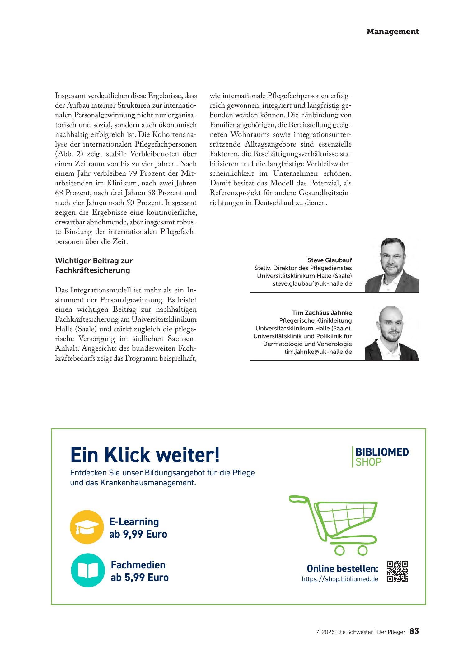 Vorschauseite 4: Auslandsrekrutierung in Eigenregie – das Modell Halle