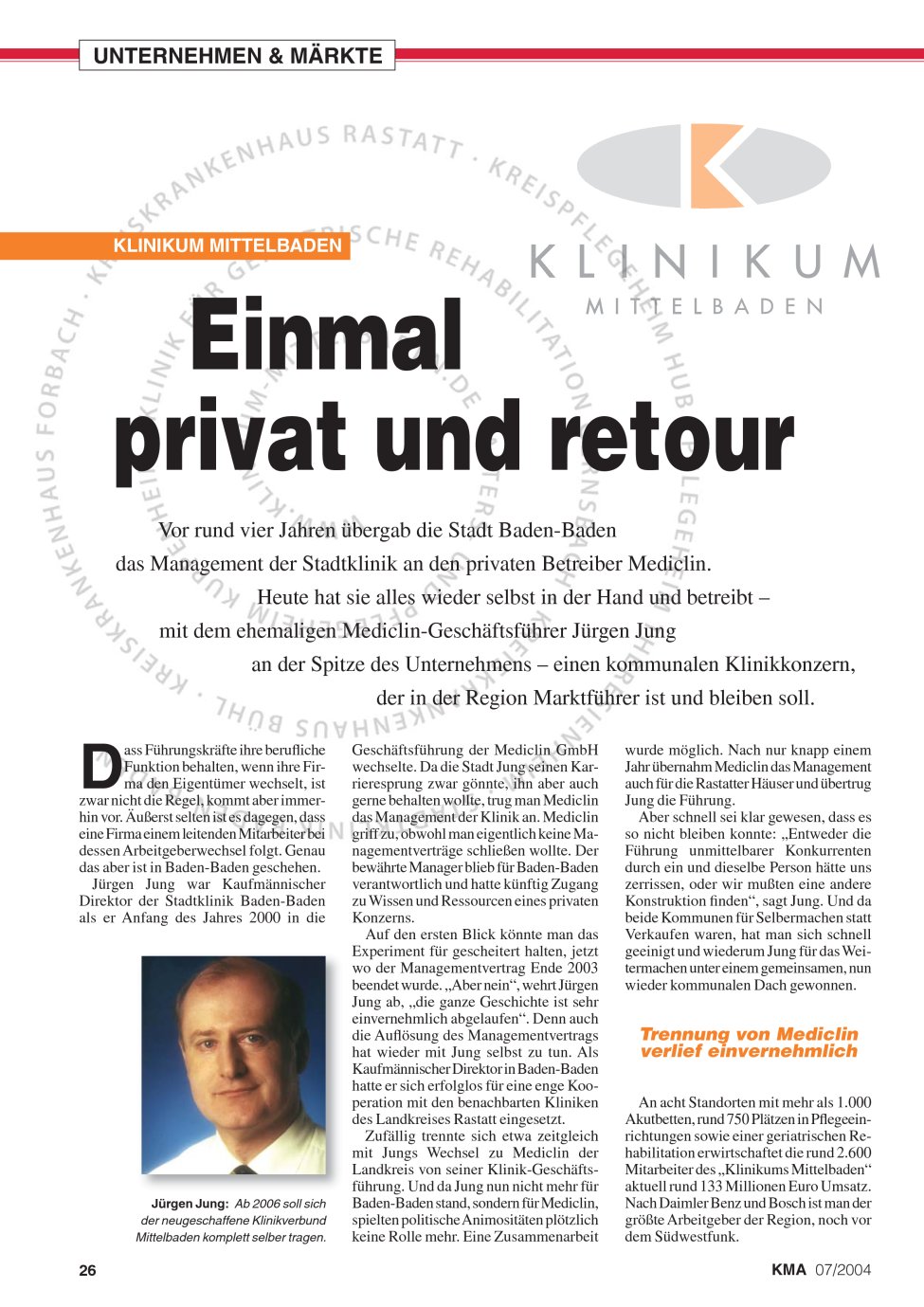 Vorschauseite 1: Einmal privat und retour