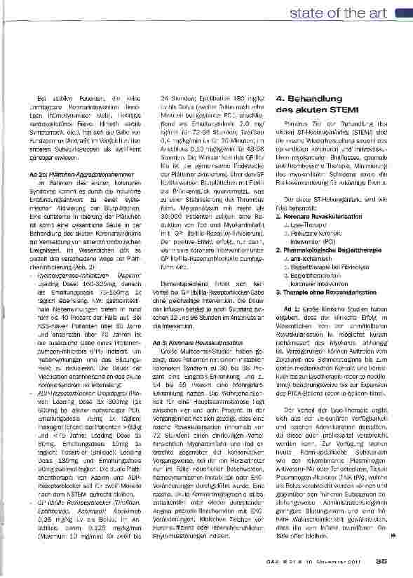 Vorschauseite 6: Akuter Myokardinfarkt