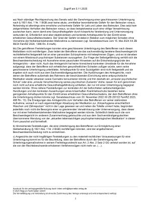 Vorschauseite 2: Zur Unterbringung – § 1831 Abs. 1 Nr. 1 BGB