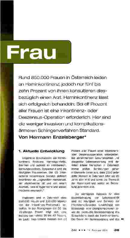 Vorschauseite 2: Inkontinenz der Frau