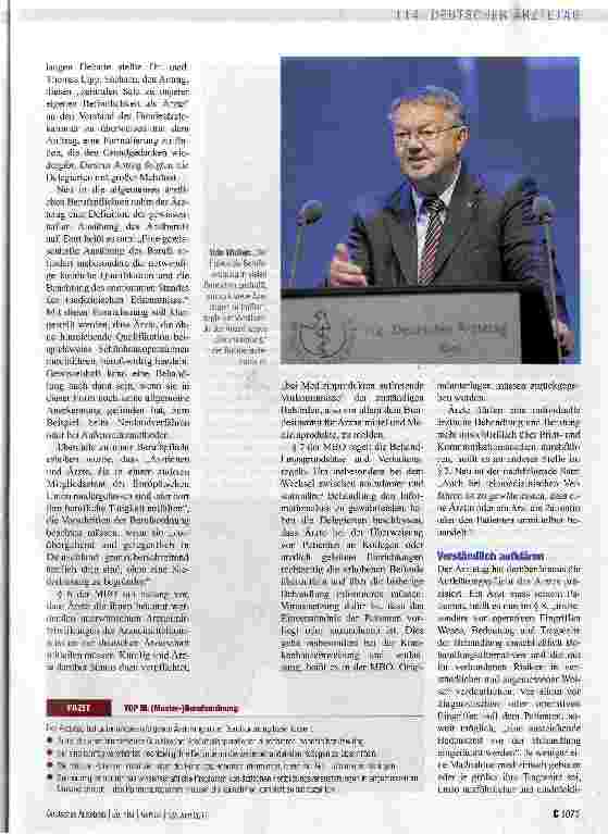 Vorschauseite 2: Ärztliche Unabhängigkeit gestärkt