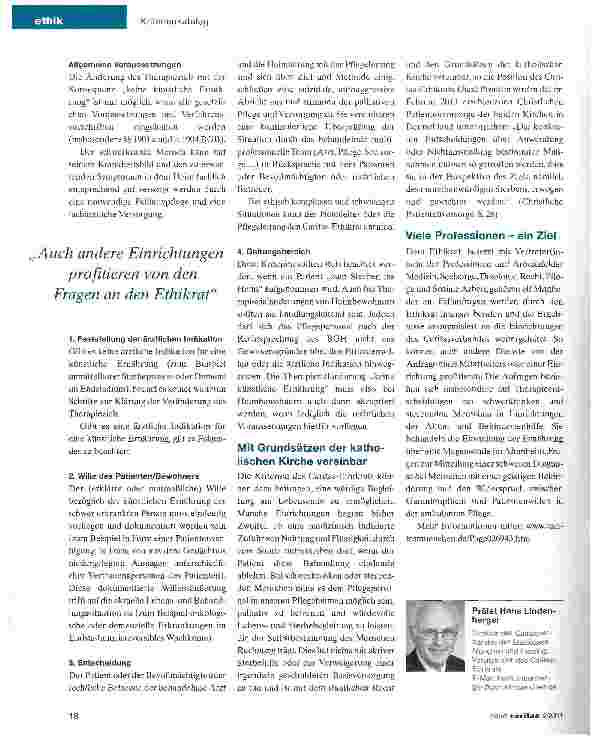 Vorschauseite 2: Kriterien für ein würdiges Sterben im Heim