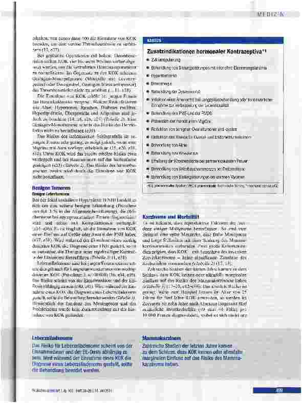Vorschauseite 5: Hormonale Kontrazeption was, wann, für wen?