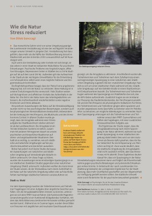 Vorschauseite 1: Wie die Natur Stress reduziert