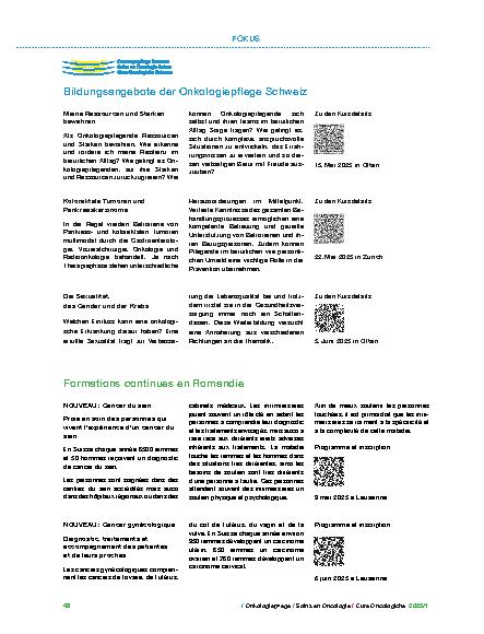 Vorschauseite 3: Patientenforum «Konzept der gemeinsamen Entscheidungsfindung» in Onkologie und Hämatologie