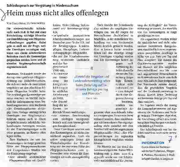 Vorschauseite 1: Heim muss nicht alles offenlegen