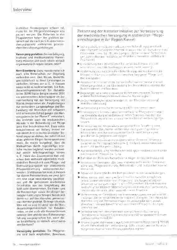 Vorschauseite 3: Das Ziel: Gute medizinische Versorgung im Pflegeheim