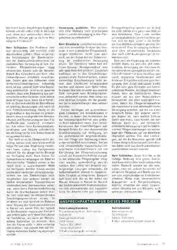 Vorschauseite 4: Das Ziel: Gute medizinische Versorgung im Pflegeheim