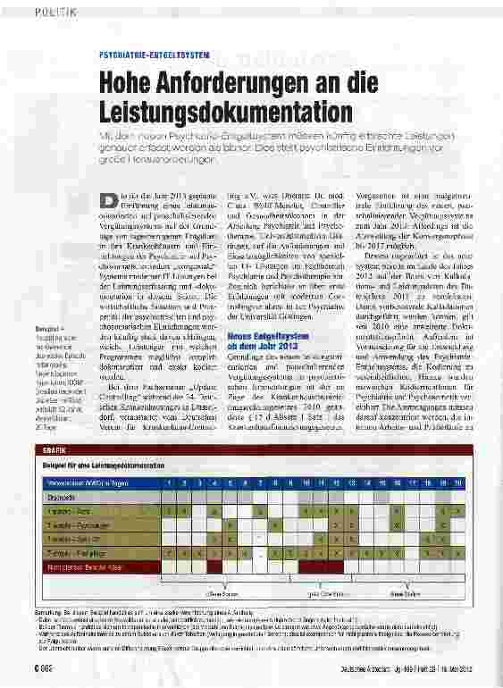 Vorschauseite 1: Hohe Anforderungen an die Leistungsdokumentation