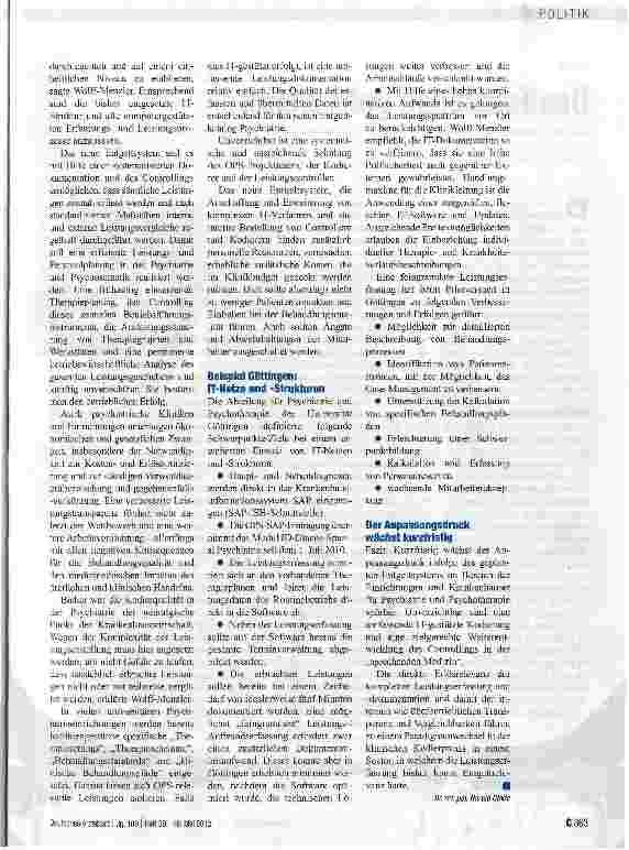 Vorschauseite 2: Hohe Anforderungen an die Leistungsdokumentation