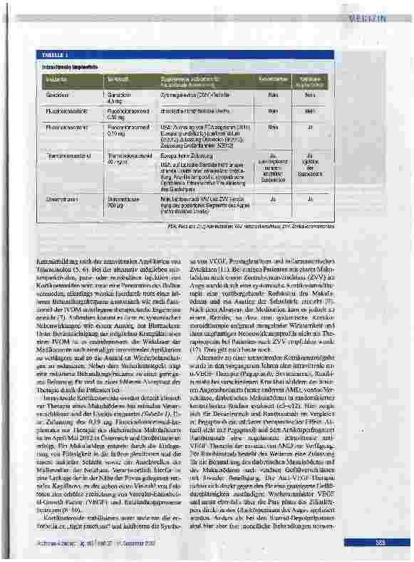 Vorschauseite 2: Therapiepotenzial intraokularer Steroid-Depotsysteme