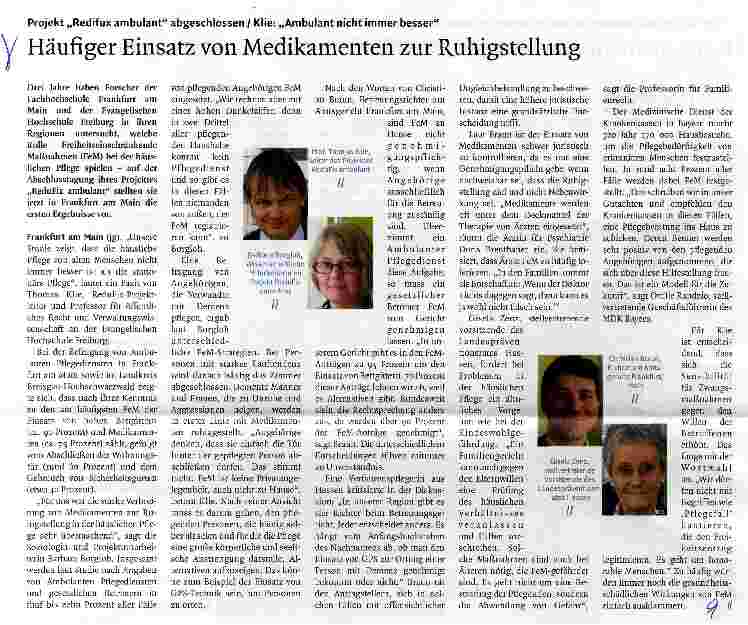 Vorschauseite 1: Häufiger Einsatz von Medikamenten zur Ruhigstellung