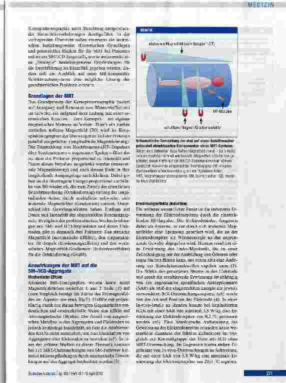Vorschauseite 2: Kernspintomographie bei Schrittmacherpatienten