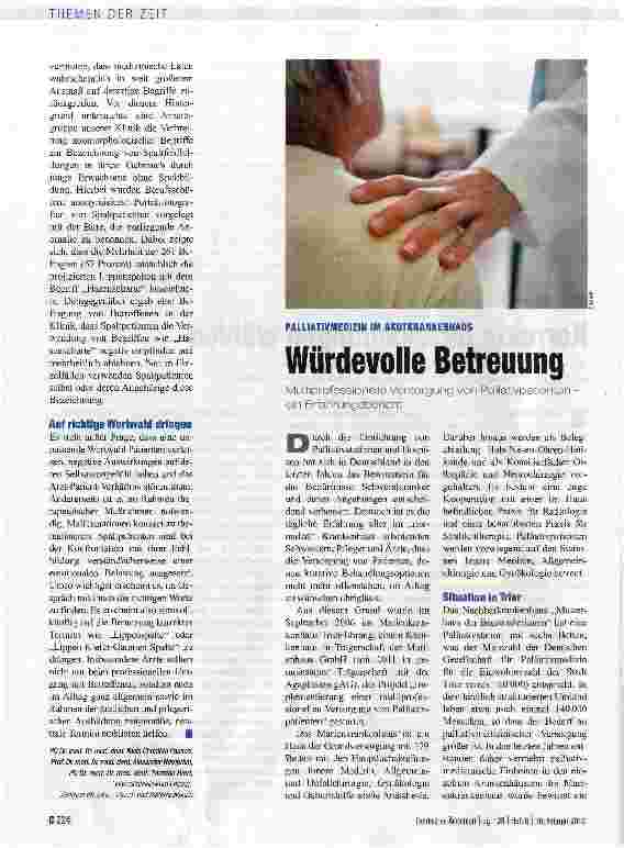 Vorschauseite 1: Würdevolle Betreuung