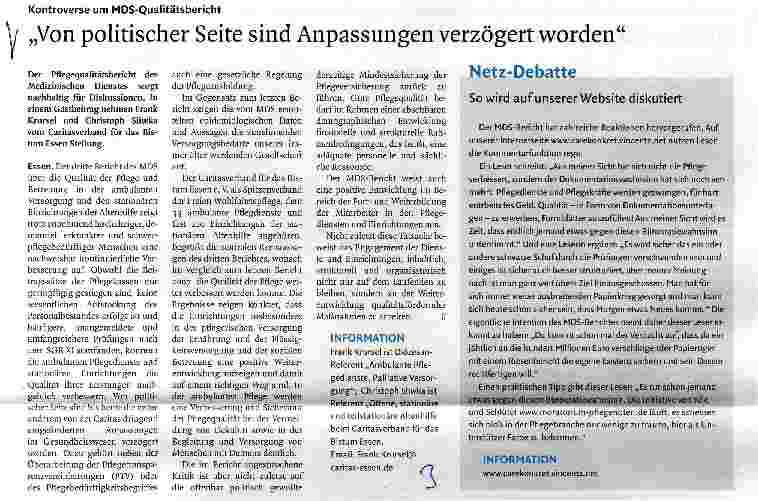 Vorschauseite 1: Von politischer Seite sind Anpassungen verzögert worden