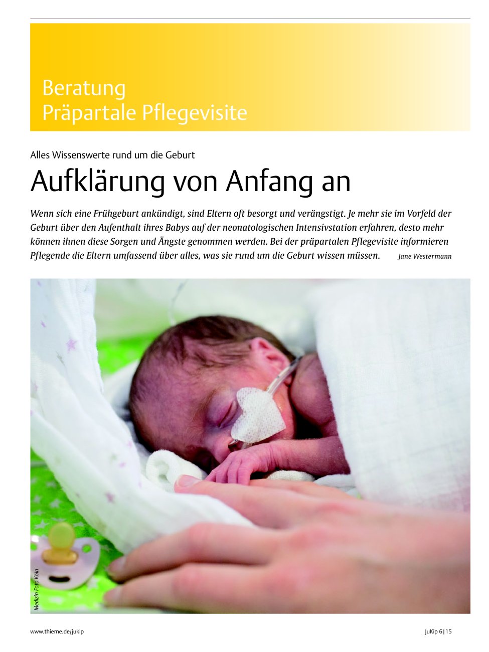 Vorschauseite 1: Aufklärung von Anfang an