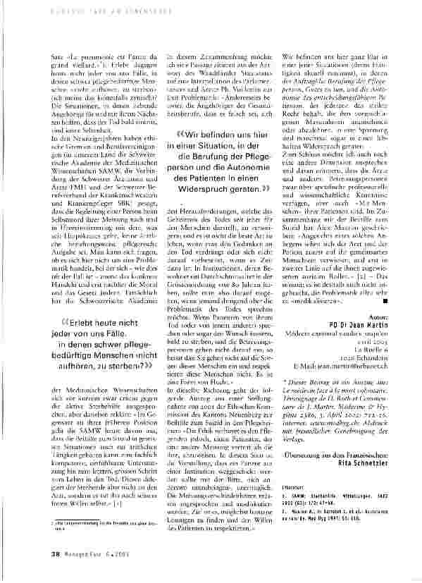 Vorschauseite 2: Selbstmord am Lebensende Reflexionen aus ärztlicher Sicht